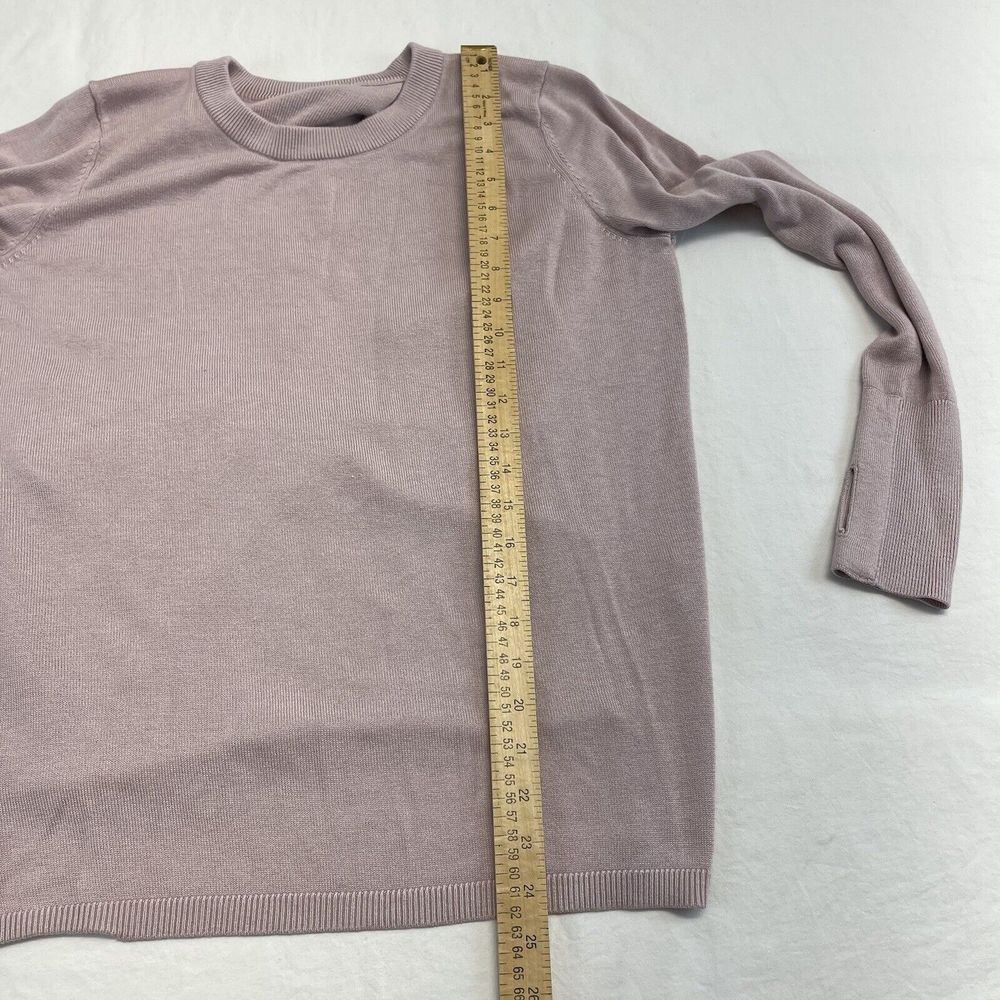 Lululemon Bring It Backbend Sweater Womens 4/6 Porcelain Pink - Picture 9 of 14